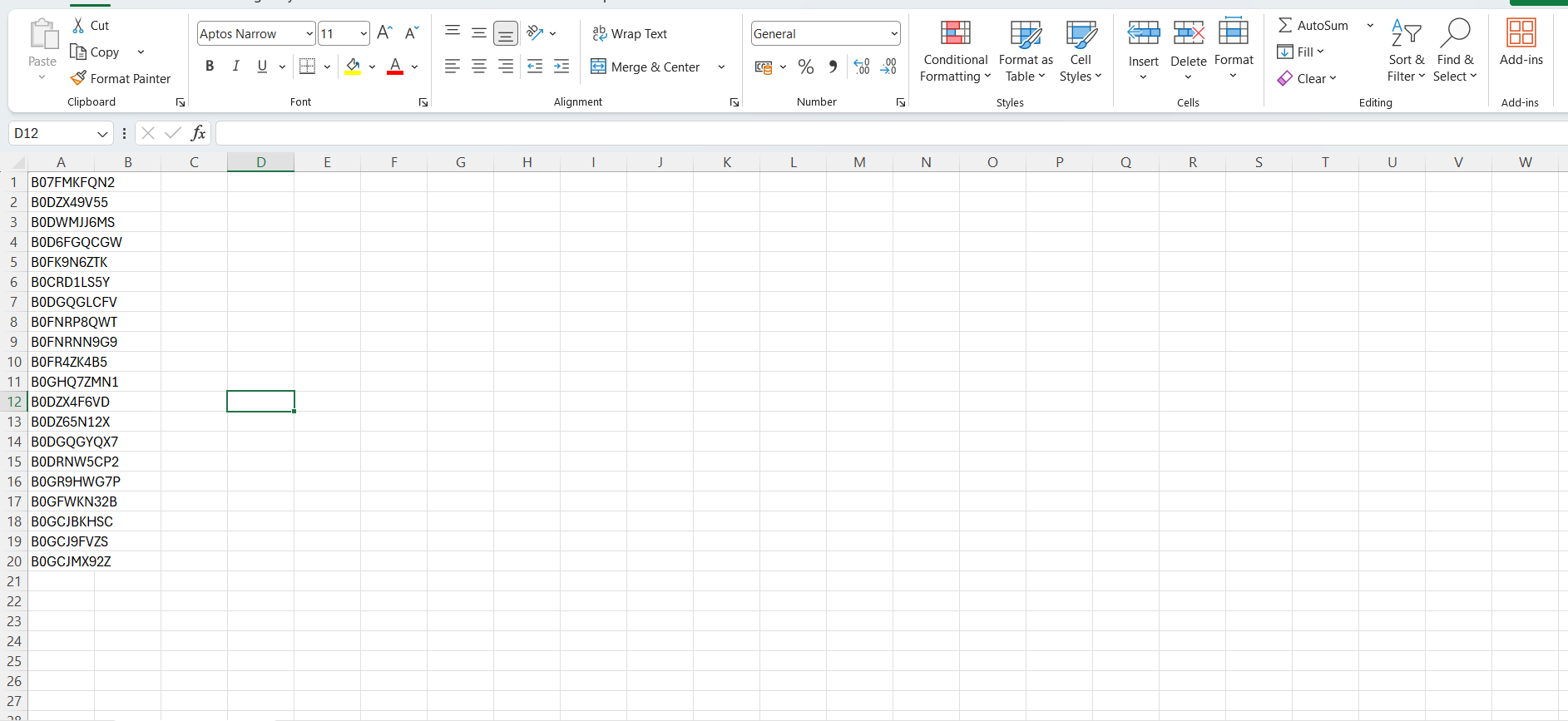 CSV file format for bulk import