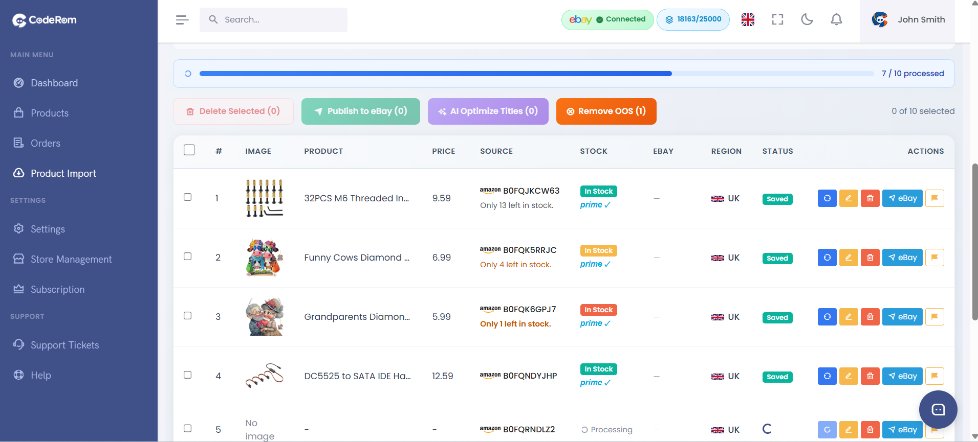 Product draft preview