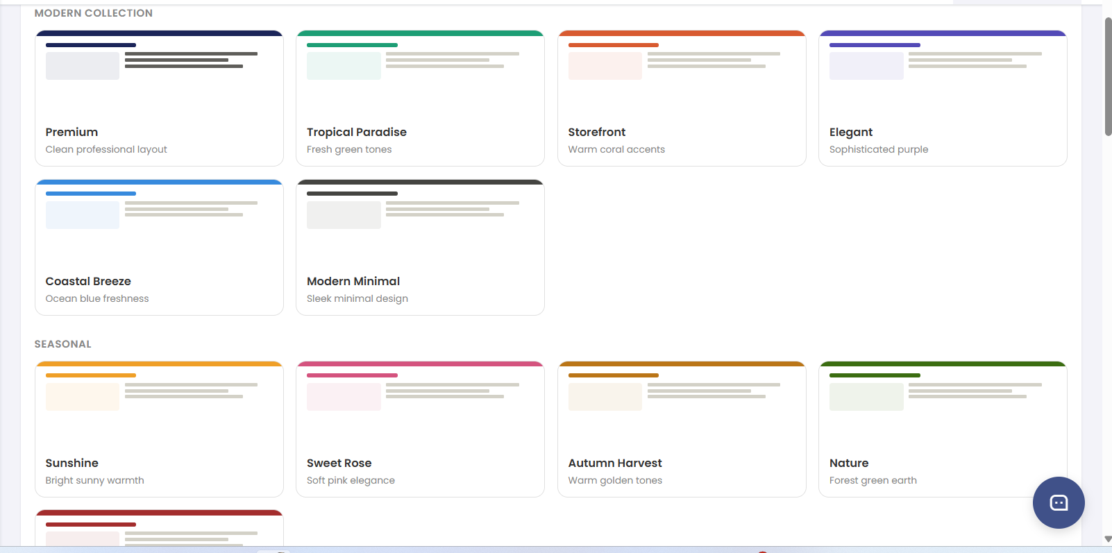 Listing templates overview